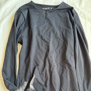 Abercrombie & Fitch Charcoal Long Sleeve Tee